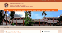 Desktop Screenshot of basirhatcollege.org