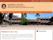 Tablet Screenshot of basirhatcollege.org